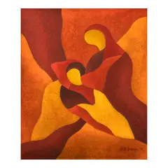 Hernando R. Ocampo, Mother and Child, oil on canvas