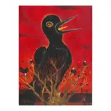 Charlie Co, Crows at Chang'an Jie, oil on canvas