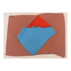 Roberto Chabet, Untitled (Pillow Series), acrylic and lead on paper