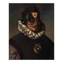 Untitled by Jason Montinola, oil on canvas, sold Sep 2025