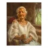 Fernando Amorsolo, Mangtatawas (Albularya), oil on canvas