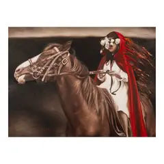 Jayson Cortez, Red Rider, oil on canvas