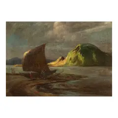 Pablo Amorsolo, Seascape, oil on canvas
