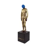 Michael Cacnio, Blue Head Man, brass