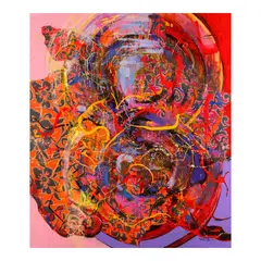 Edwin Wilwayco, Octo Gravitas XXIV, oil on canvas