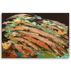 Bird Song by José T. Joya, acrylic collage, sold Jun 2025
