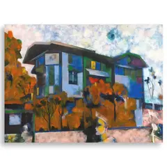 Marcel Antonio, Blue Serenade, oil on canvas