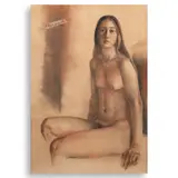 Vicente Manansala, Nude, pastel on paper