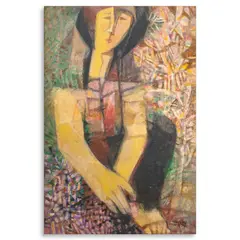Woman by Mauro Malang Santos, oil on canvas, sold Jun 2025
