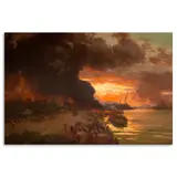 Fernando Amorsolo, The Burning of Manila, oil on canvas