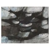 Untitled by Oscar Zalameda, oil on paper, sold Jun 2025