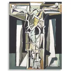 Crucifixion (Catalogue #38) by Ang Kiukok, tempera on paper, sold Jun 2025