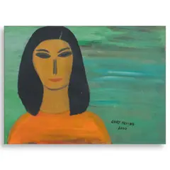 Cory Aquino, She Knows What He Wants, acrylic on paper