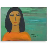 Cory Aquino, She Knows What He Wants, acrylic on paper