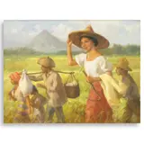 Fernando Amorsolo, Vendors, oil on canvas