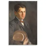 Fabián de la Rosa, Portrait of a Man with a Hat