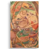 Carlos "Botong" V. Francisco, Study for Sinigang, watercolor on paper