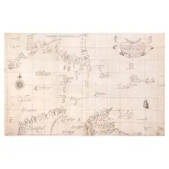 Robert Dudley, Carta particolare del'Isola Mindano parte Australe
con Celebes è Gilolo parte Tramontana è con l'Isole
di Molucche è altre Isolette in tor[n]o, [Chart of the southern part of Mindanao island with the northern part of Celebes and Gilolo, and with the Moluccas islands and other islands nearby]