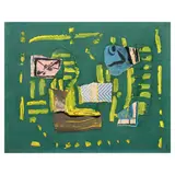 Untitled Composition by Federico Aguilar Alcuaz, mixed media on canvas, sold Jun 2025