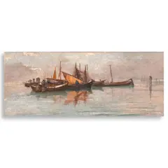 Juan Luna, Claro de Luna en la Laguna de Venecia
(Moonlight on the Lagoon of Venice), oil on canvas