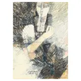 Woman by Mauro Malang Santos, pastel on paper, sold Jun 2025