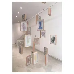 Geraldine Javier, Castle in the Air, thread on silk