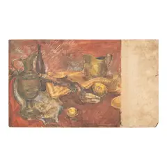 Alfredo Roces, Still Life, oil on gesso-board