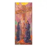Macario Vitalis, Calvary Scene, oil on canvas