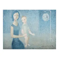 Manuel Rodriguez Sr., Mother and Child, oil on canvas
