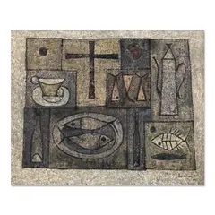 Ang Kiukok, Breakfast I, oil on board