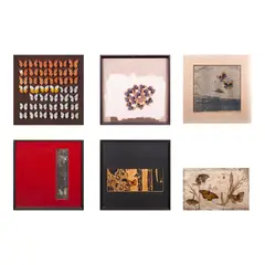 Justin Nuyda, Untitled, <p>c.) September<br />signed and dated 1967 (lower right)<br />mixed media<br />12&rdquo; x 12&rdquo; (30 cm x 30 cm)<br /><br />d.) Untitled<br />mixed media<br />12&rdquo; x 12&rdquo; (30 cm x 30 cm)</p>