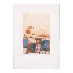 José T. Joya, Cityscape, etching<br /> artist proof 6/12