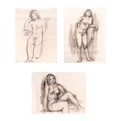 a.) Nudeb.) Nudec.) Nude by Solomon Saprid, sold Mar 2025