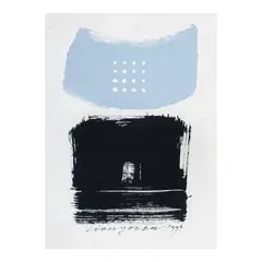 Untitled by Alfredo Liongoren, acrylic on paper, sold Mar 2025