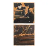 Interaction 1973 by Eduardo Castrillo Rod Paras Perez Alfredo Roces, woodblock, sold Mar 2025
