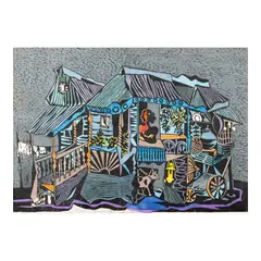 Manuel Baldemor, Dalaga, serigraph 7/10