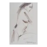 Al Perez, Nude, pencil on paper