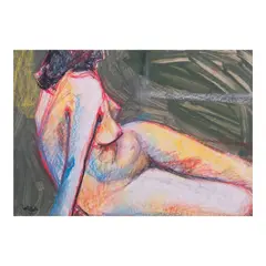 Alfredo Roces, Nude, mixed media