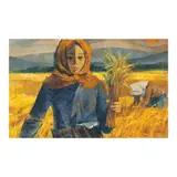 Cesar Legaspi, Pag-aani (Harvest), oil on canvas