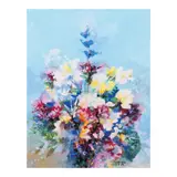 Flowers by Mauro Malang Santos, gouache, sold Feb 2025