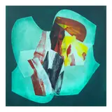 Romulo Olazo, Untitled #344, mixed media on canvas
