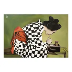 Kim Oliveros, Making My Heaven, oil on canvas