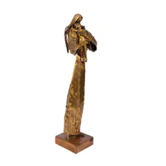 Michael Cacnio, Mother and Child, brass
