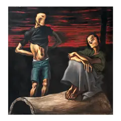 Elmer Borlongan, Pahinga (Rest), acrylic on canvas