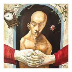 Emmanuel Garibay, Profane, oil on canvas