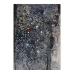 Night II by Nena Saguil, gouache and Chinese ink, sold Feb 2025