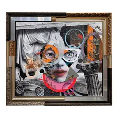 Demi Padua, Water on the Dry Land, acrylic on canvas in a customized frame