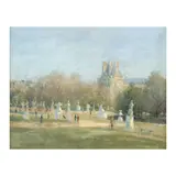 Romulo Galicano, Jardin Des Tuileries, Paris, oil on canvas