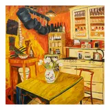 Francesca "Keka" Enriquez, Pitcher with White Tulips, oil on canvas