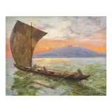 Fernando Amorsolo, Seascape at Sunset, oil on canvas